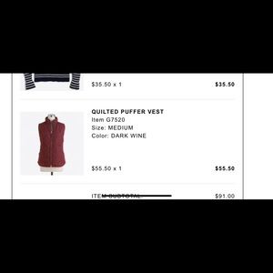 J crew puffer vest
